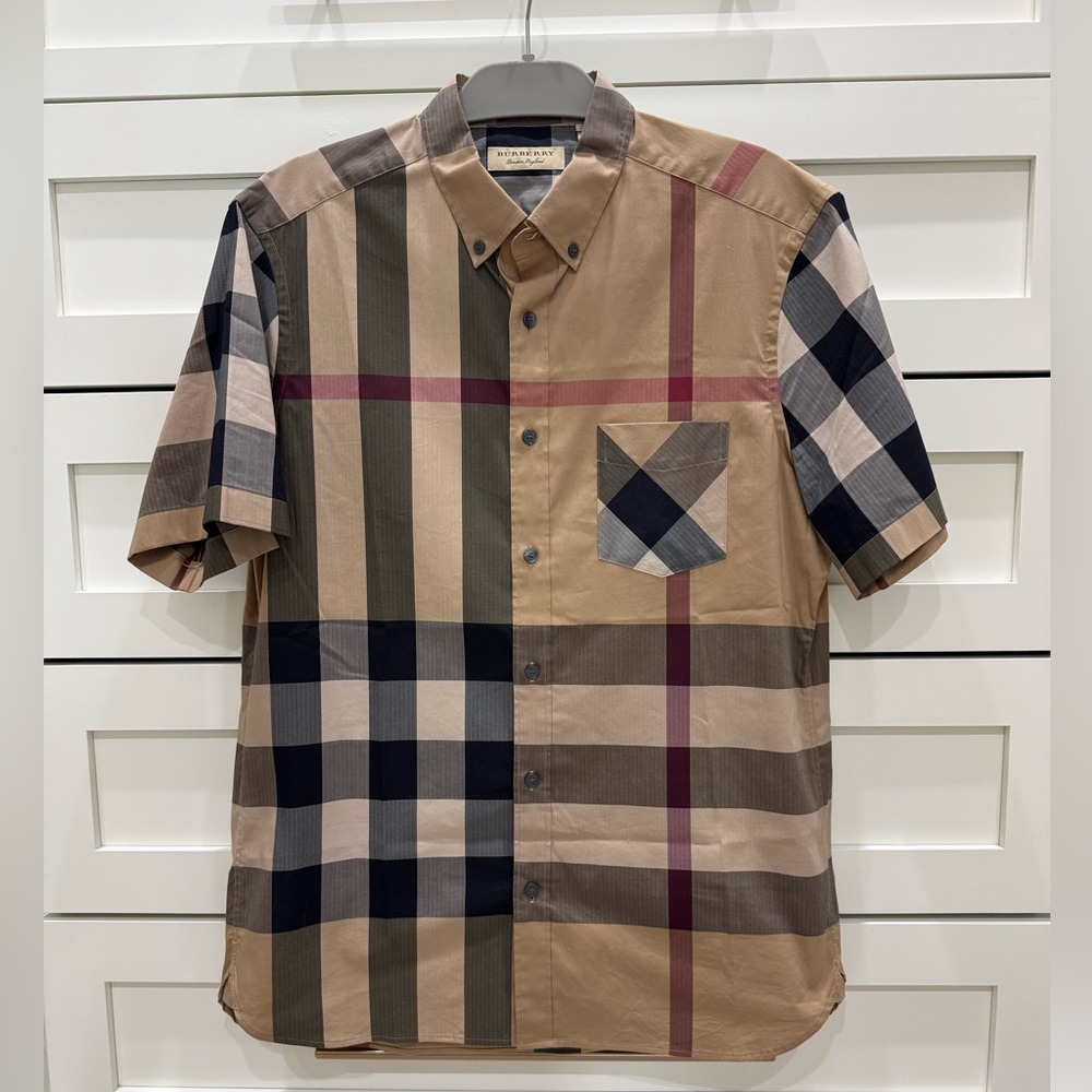 Burberry London Men’s Short-Sleeve Button-Up Shirt